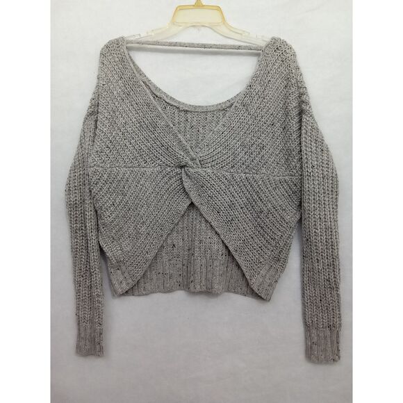 Ruby Moon sz sm gray crop sweater wool blend - Picture 12 of 16